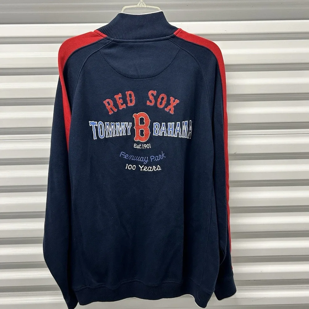Tommy Bahama Boston Red Sox Full Zip Jacket Fenway 100 Years LARGE BIG TALL